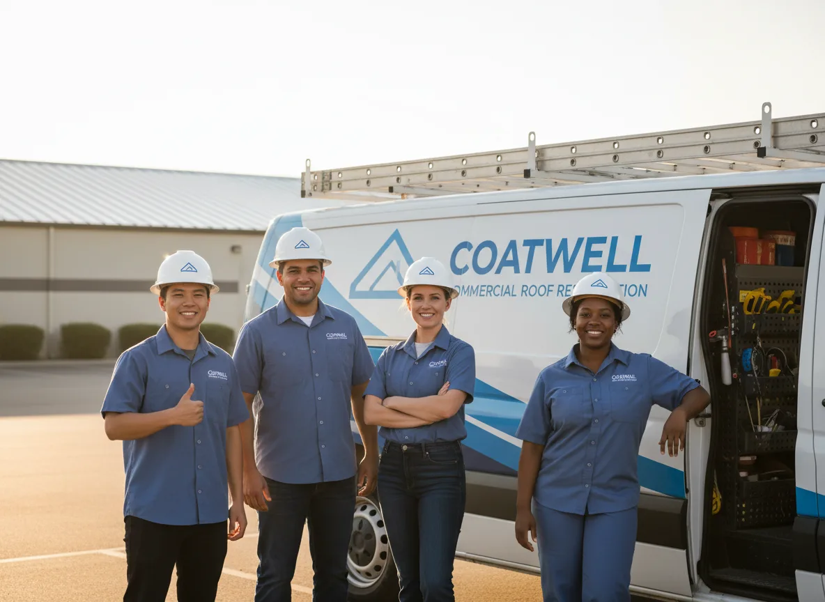Commercial roof coating company in Ashmore, IL